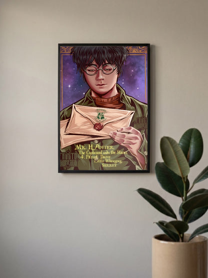 Harry Hogwarts Letter Hollywood Movie Poster