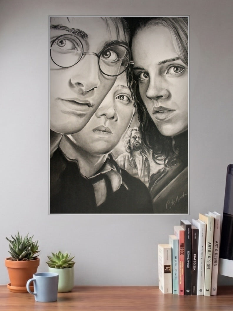 Harry Ron Hermione Sirius Hollywood Movie Poster