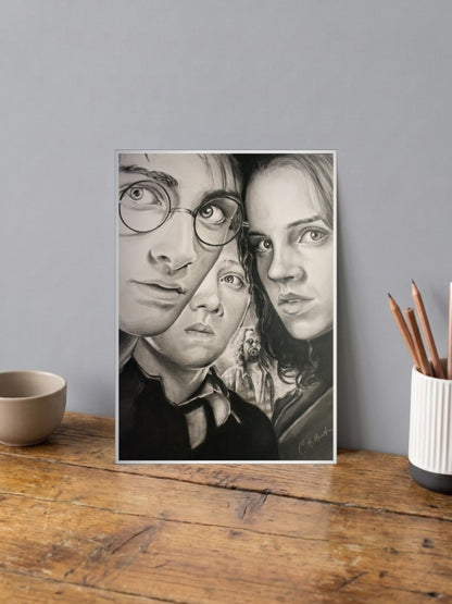 Harry Ron Hermione Sirius Hollywood Movie Poster