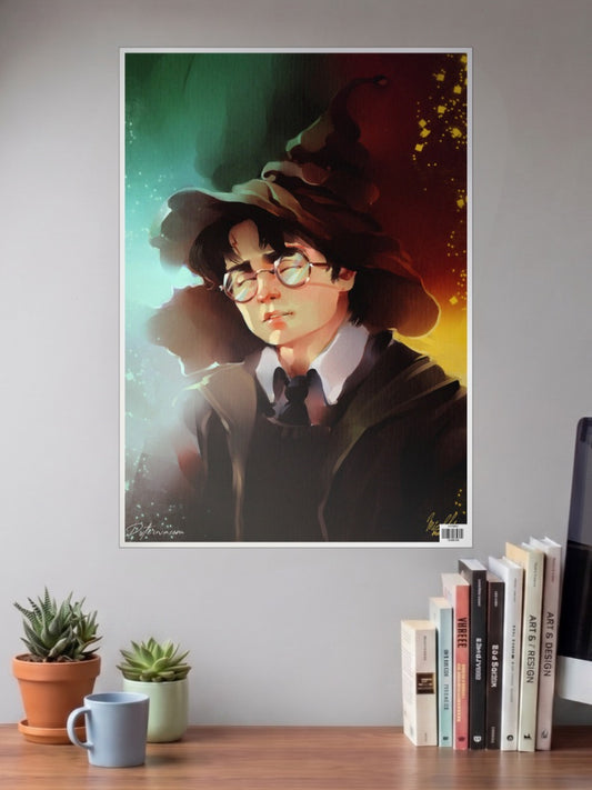 Harry Sorting Hat Poster