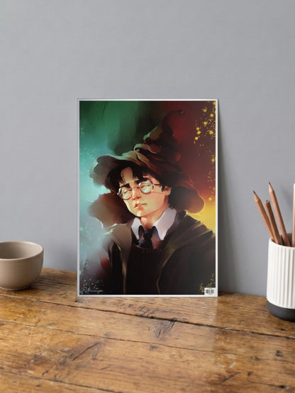 Harry Sorting Hat Poster