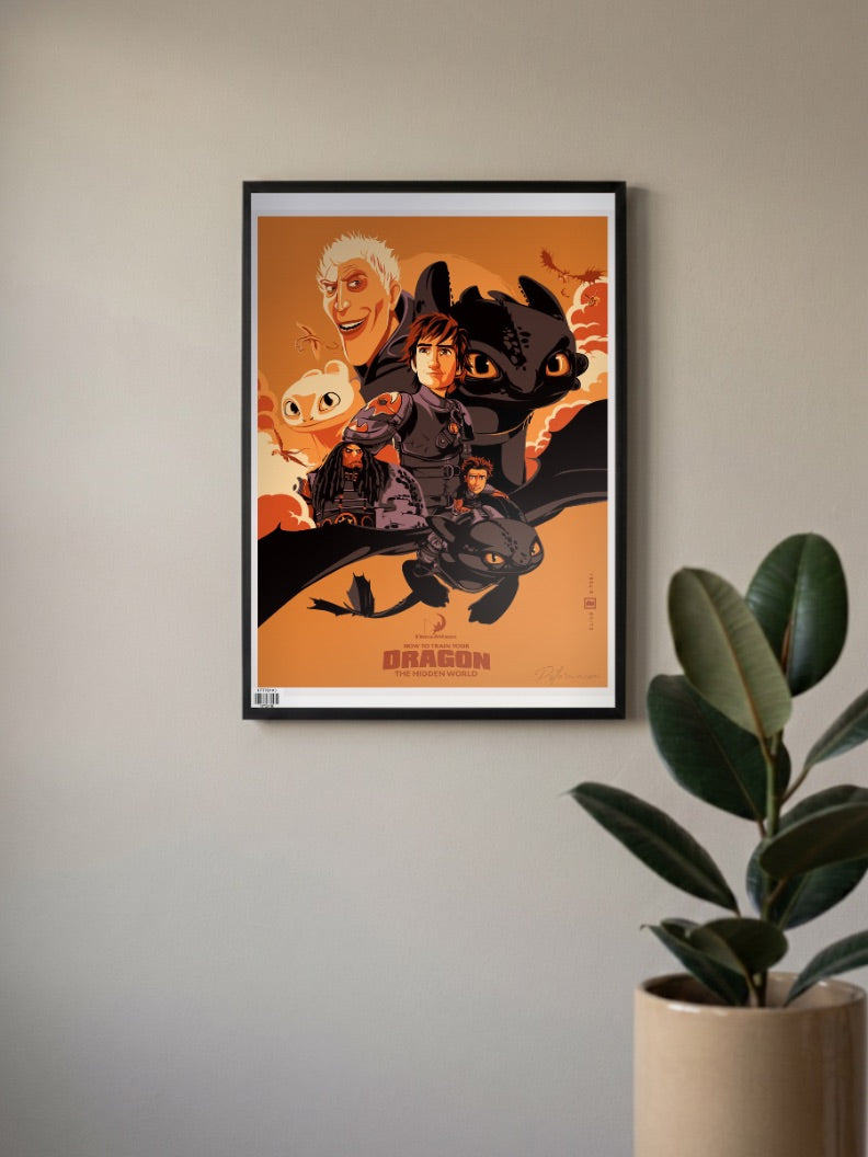 How to train your Dragon Title Poster
