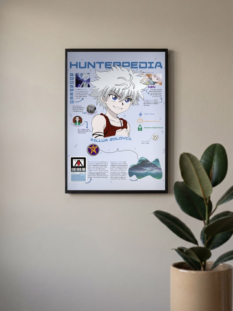 hxh Killua Zoldyck Poster