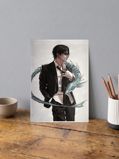 Suited Man Chain Nen Anime Poster