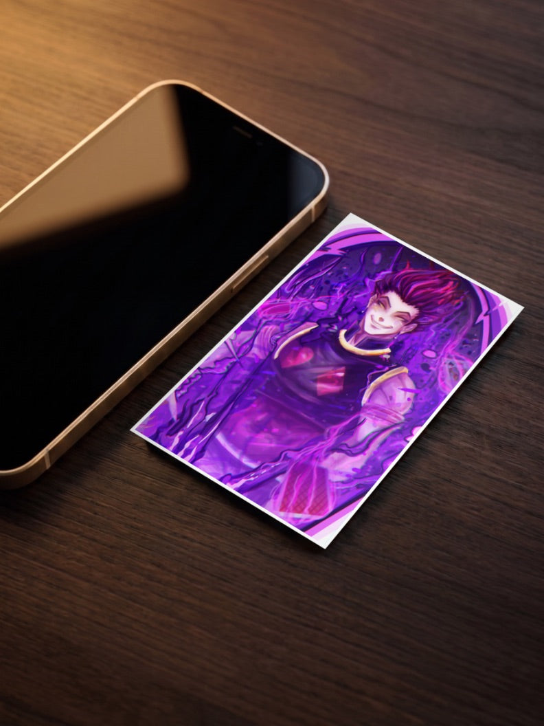 Hisoka Morow Purple Aura Anime Poster