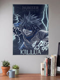 Killua Zoldyck Lightning Anime Poster