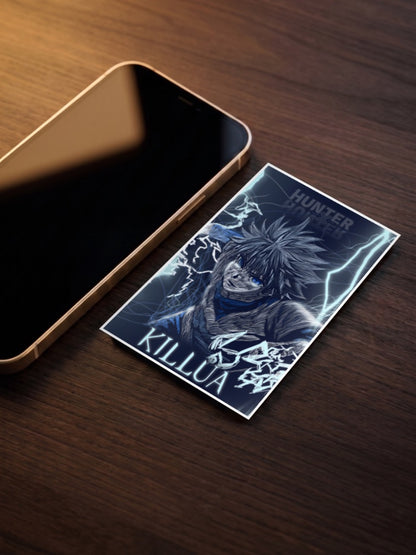 Killua Zoldyck Lightning Anime Poster