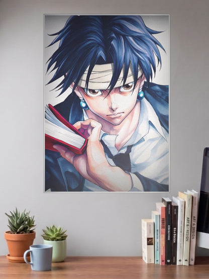 Kurapika With Scarlet Book Anime Poster