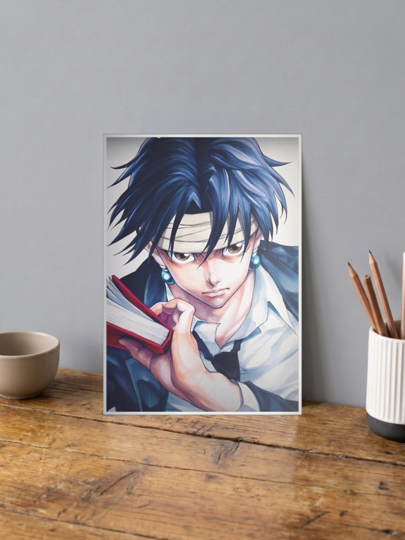 Kurapika With Scarlet Book Anime Poster