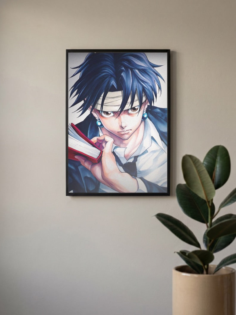 Kurapika With Scarlet Book Anime Poster