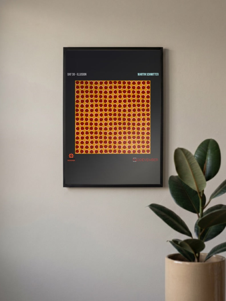 Dot Illusion Poster
