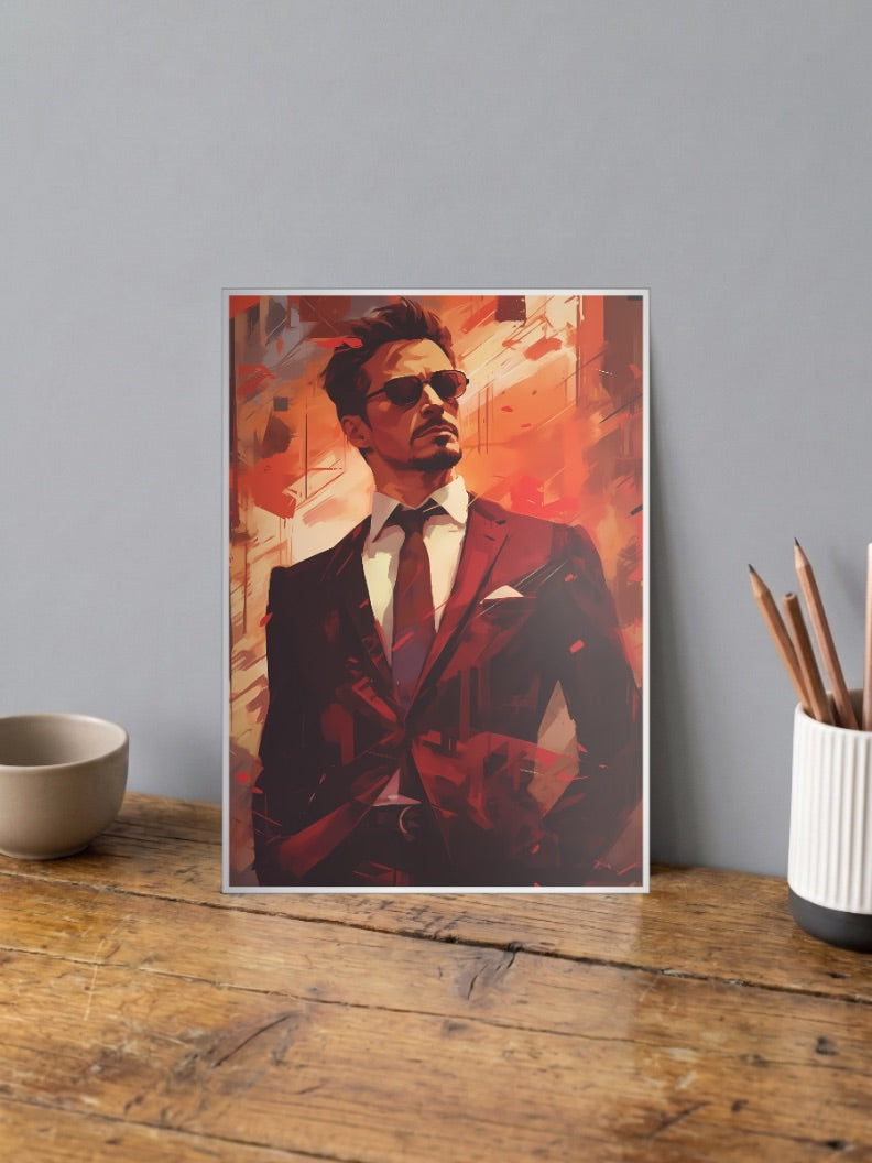Tony Stark Civilian Portrait Marvel Poster