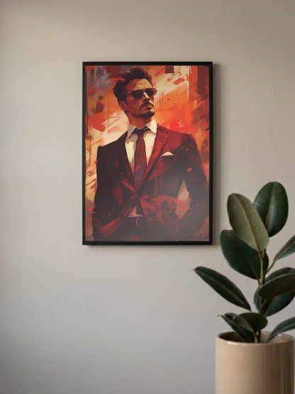 Tony Stark Civilian Portrait Marvel Poster