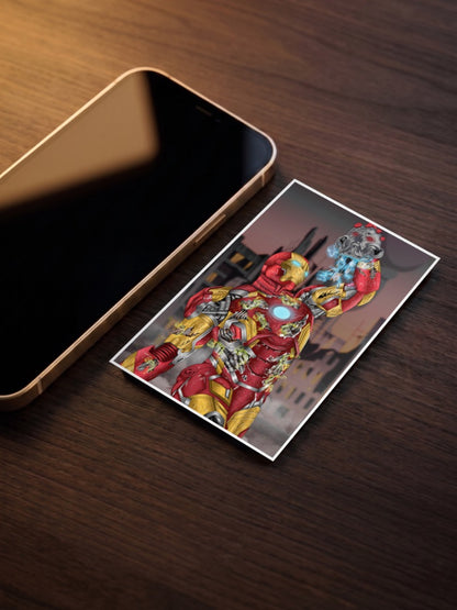 Iron Man Battle Damage Scene Marvel Poster