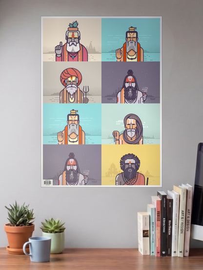 Sadhus of India Poster