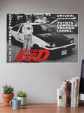 Initial D AE86 Anime Poster