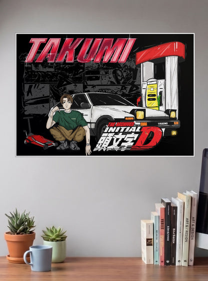 Takumi Initial D Anime Poster