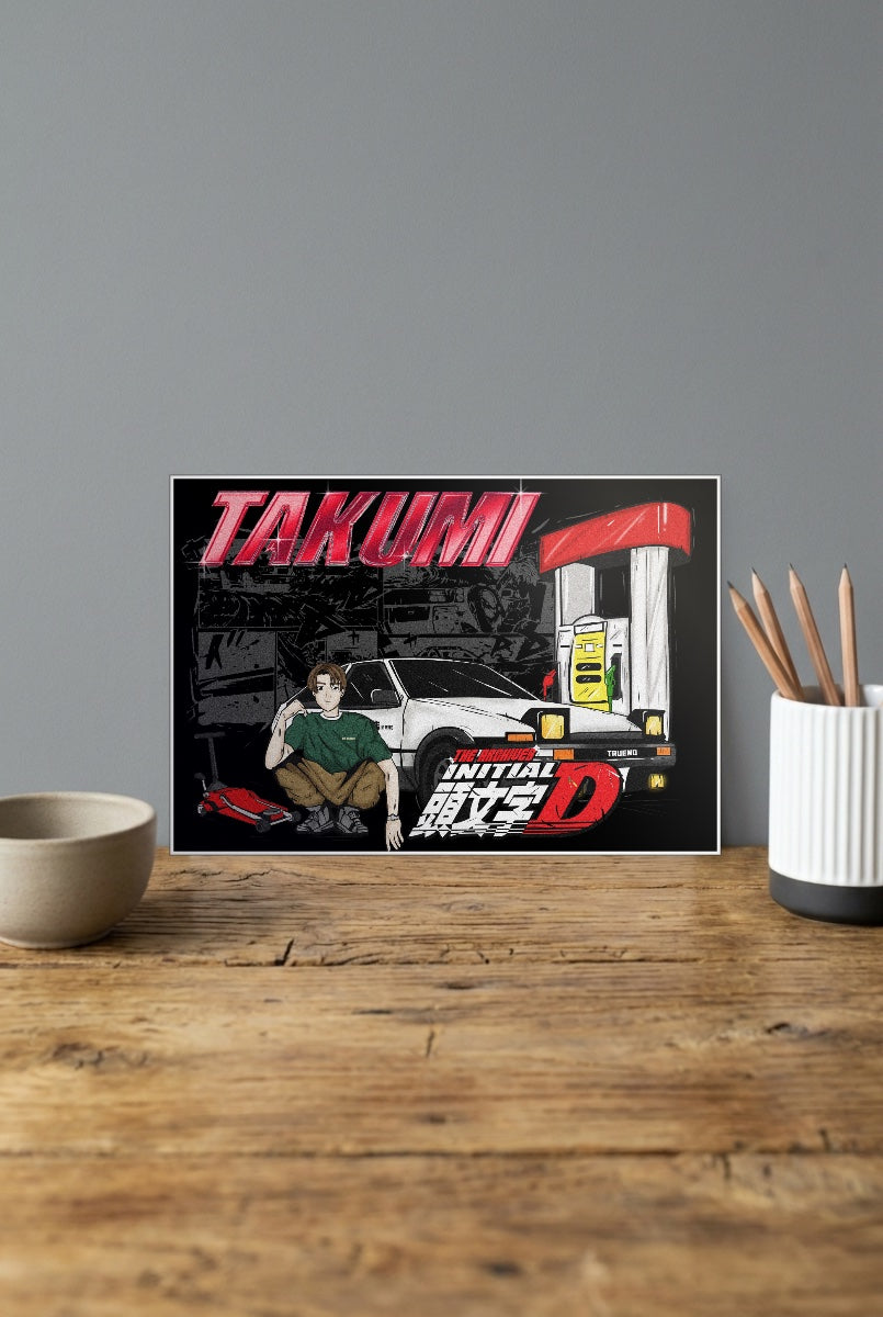 Takumi Initial D Anime Poster