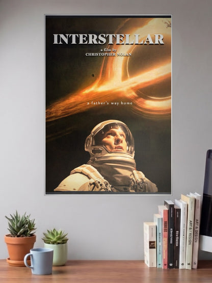 Cooper Black Hole Scene Hollywood Movie Poster
