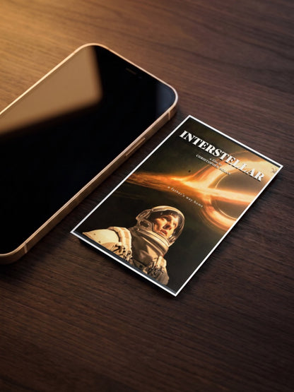 Cooper Black Hole Scene Hollywood Movie Poster
