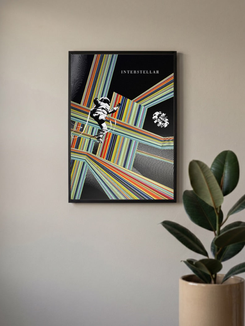 Interstellar Tesseract Art Hollywood Movie Poster