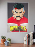 Omni Man Bloody Portrait Comic Book Poster