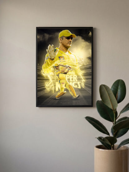 Mahendra Singh Dhoni in CSK Poster