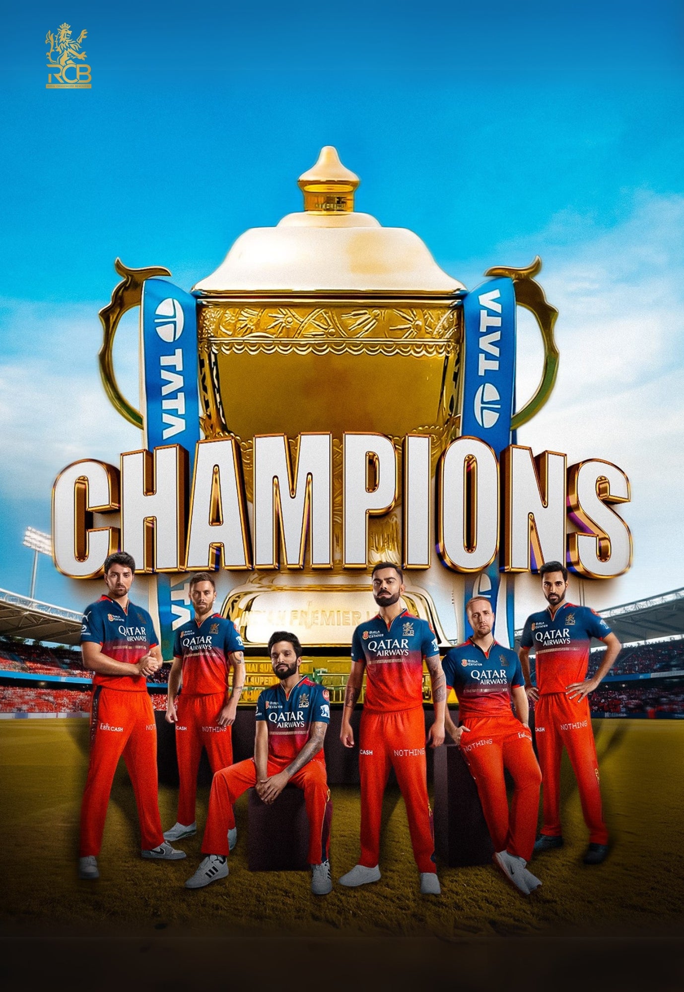RCB 2025 Champions Poster