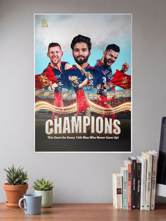 RCB We are the Champions. Who never give up!!