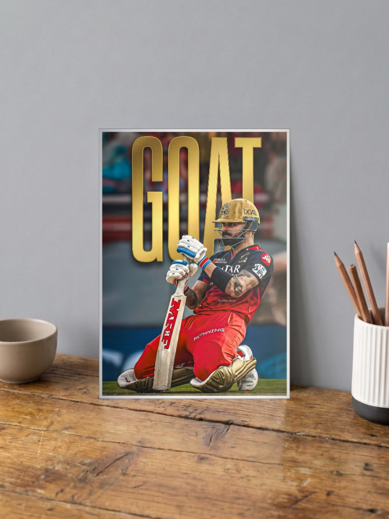 Virat Kohli GOAT Celebration IPL Poster