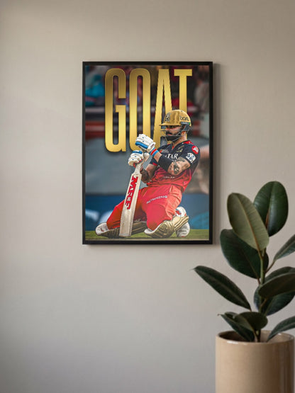 Virat Kohli GOAT Celebration IPL Poster