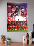 RCB Champions Team Collage IPL Poster