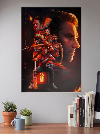 SRH Play With Fire Collage IPL Poster