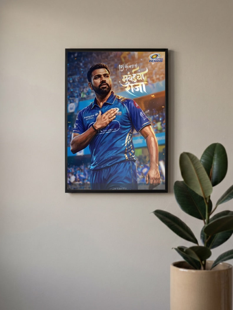 Rohit Sharma Mumbaicha Raja IPL Poster