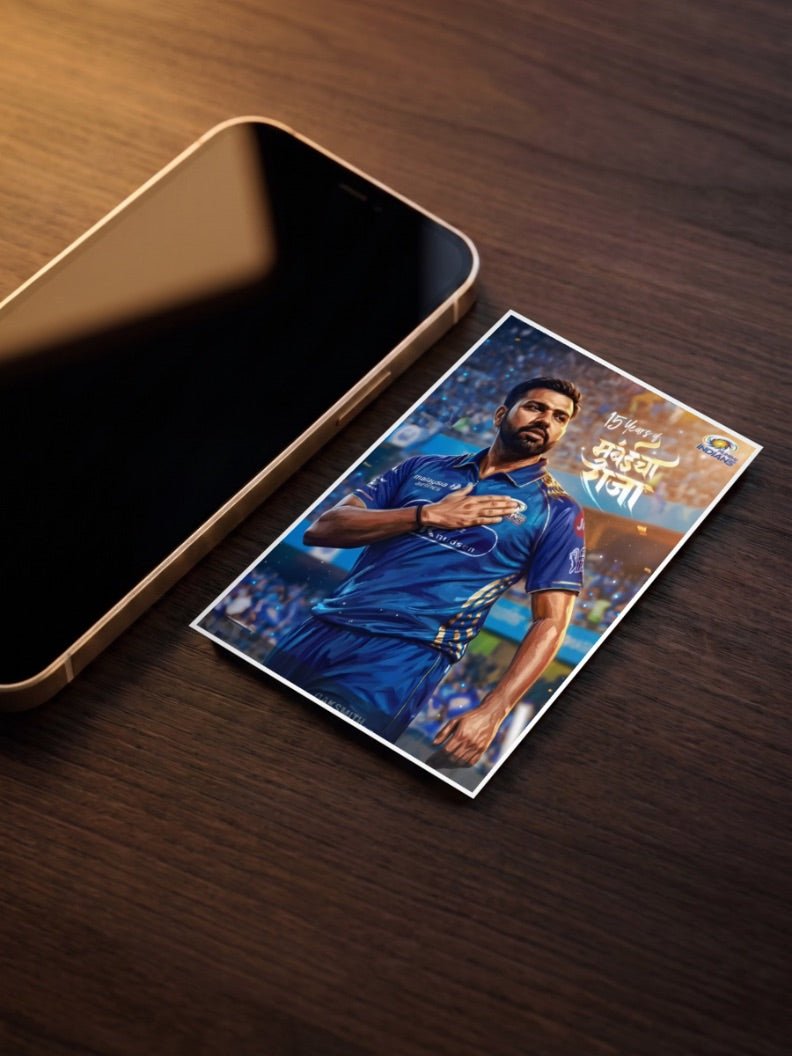 Rohit Sharma Mumbaicha Raja IPL Poster