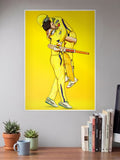 MS Dhoni Hugging Poster