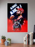 King Kohli Play Bold | RCB | Cricket Poster