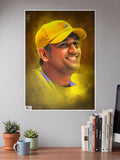 M S Dhoni CSK Poster