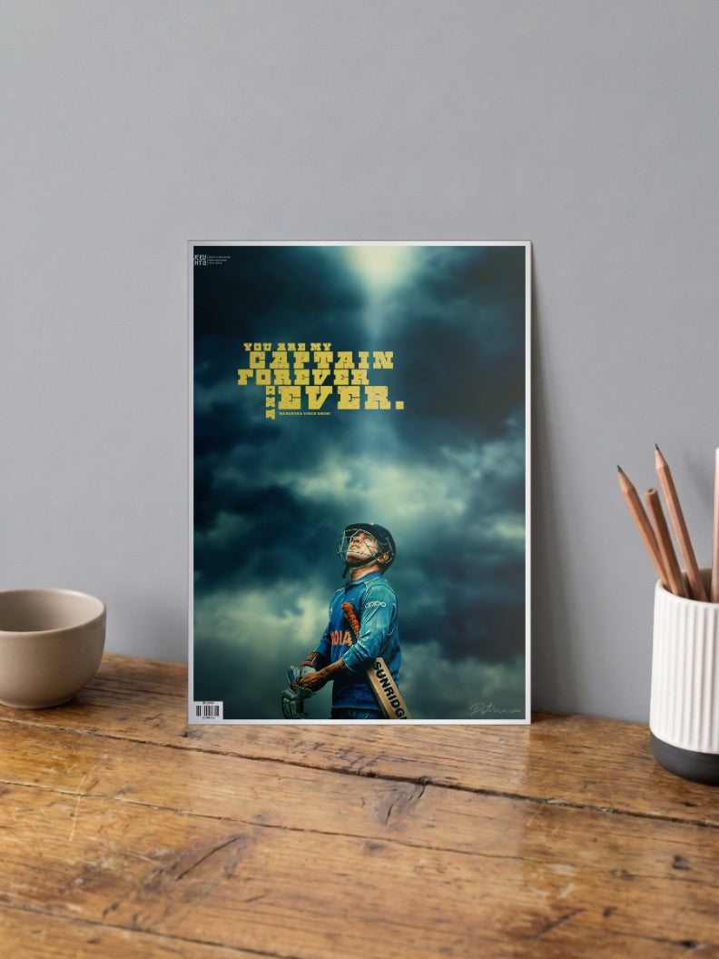 M S Dhoni Quotes Poster