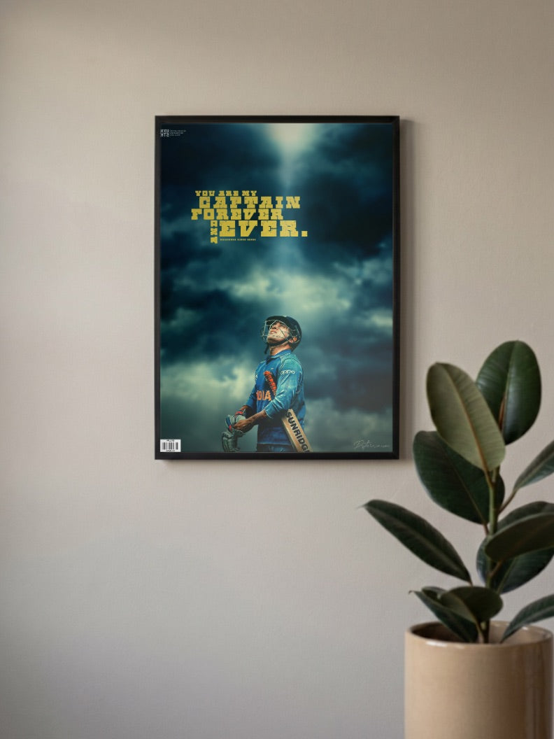 M S Dhoni Quotes Poster