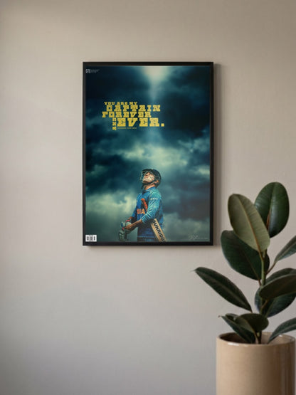 M S Dhoni Quotes Poster