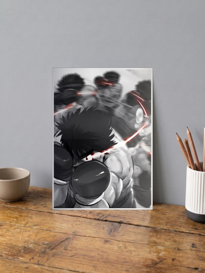 Ippo Boxing Action Blur Anime Poster