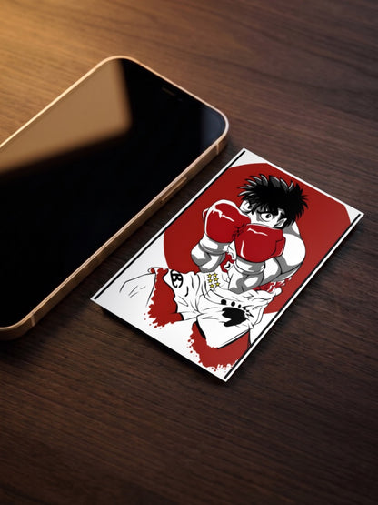 Ippo Determined Boxing Pose Anime Poster