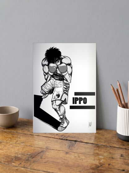 Ippo Full Body Stance Anime Poster