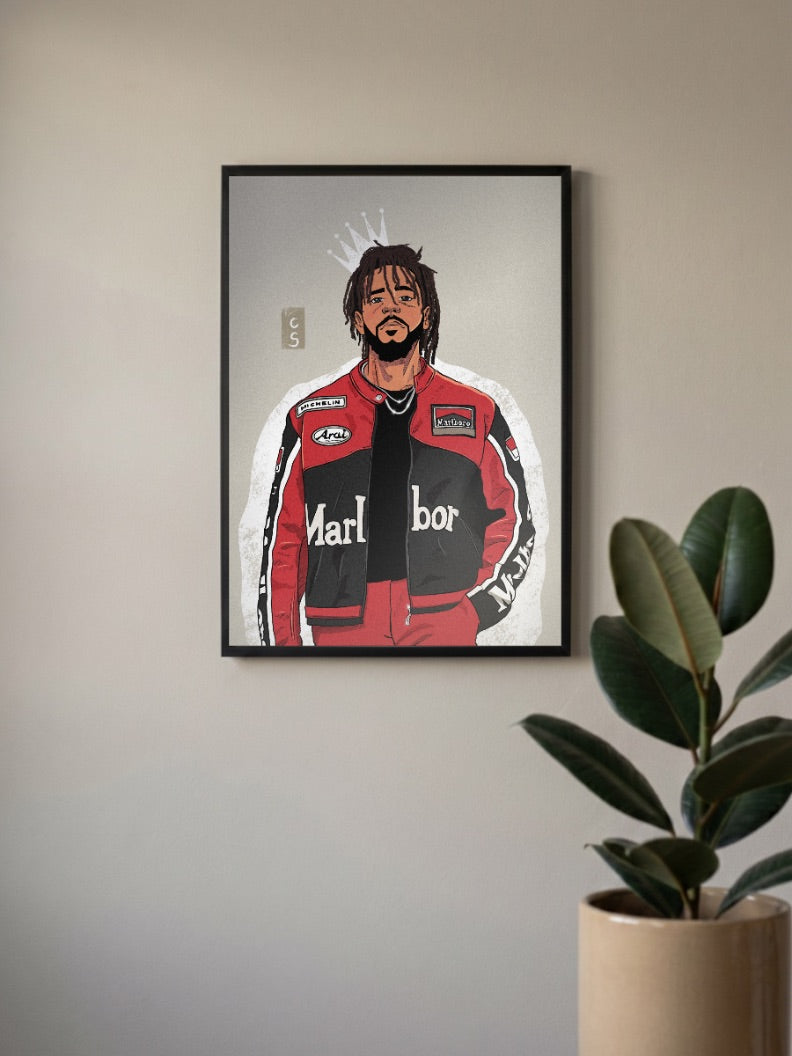 J Cole Poster