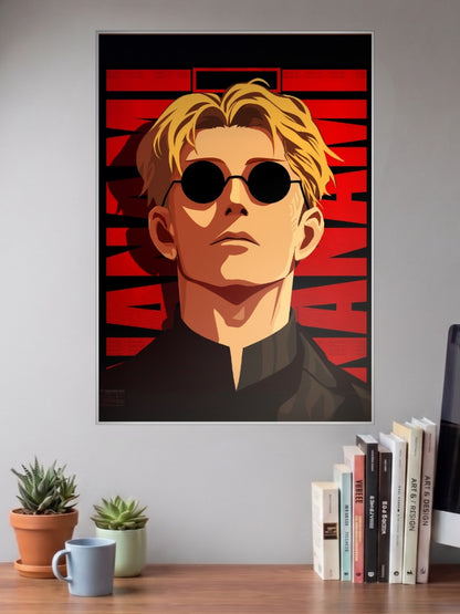 Nanami Kento Red Portrait Anime Poster