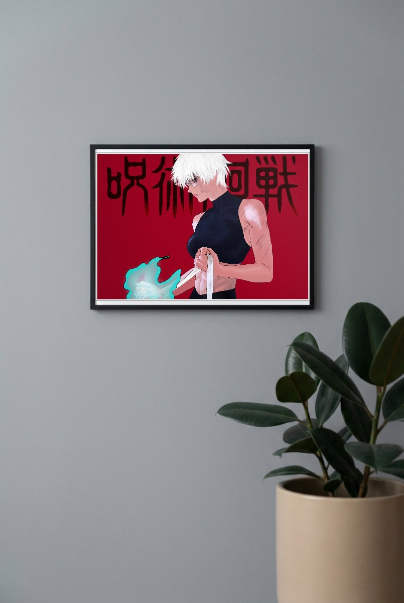 Gojo Jujutsu Kaisen Anime Poster