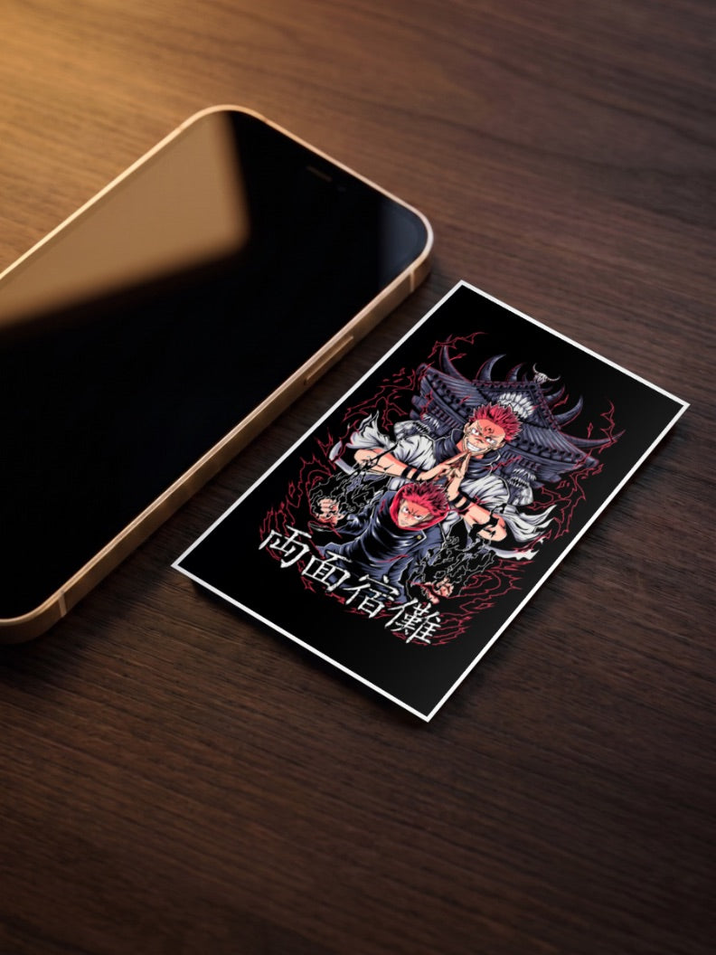 Sukuna Dual Form Art Anime Poster