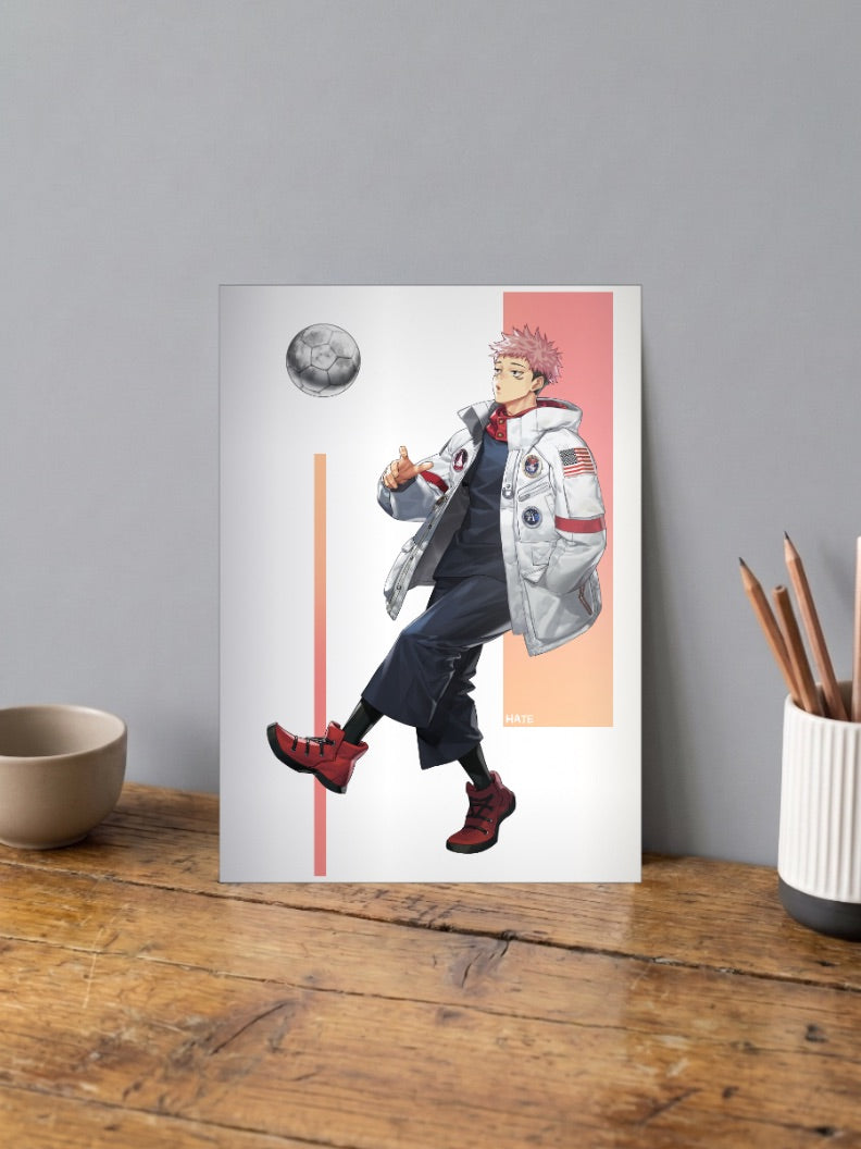 Yuji Itadori Streetwear Style Anime Poster