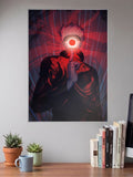 Sukuna Red Eclipse Portrait Anime Poster